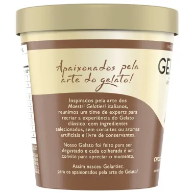 Sorvete Gelartier Chocolate com Raspas 437ml