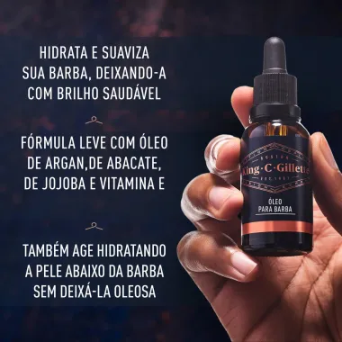 Óleo para Barba King C Gillette 30ml