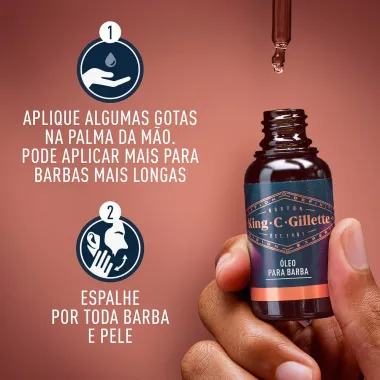 Óleo para Barba King C Gillette 30ml