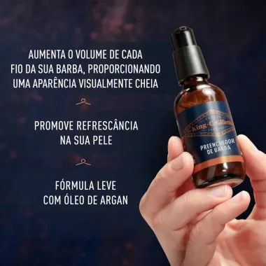 Sérum Preenchedor de Barba King C. Gillette 50ml