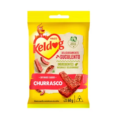 Bifinho Keldog Sabor Churrasco 60g Sachê