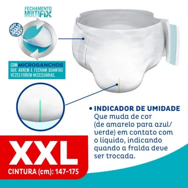 Fralda Geriátrica Tena Plus Size Care XXL 8 Unidades