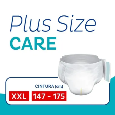 Fralda Geriátrica Tena Plus Size Care XXL 8 Unidades