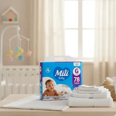 Fralda Mili Baby Tamanho G Pacote Giga 78 Unidades Descartáveis