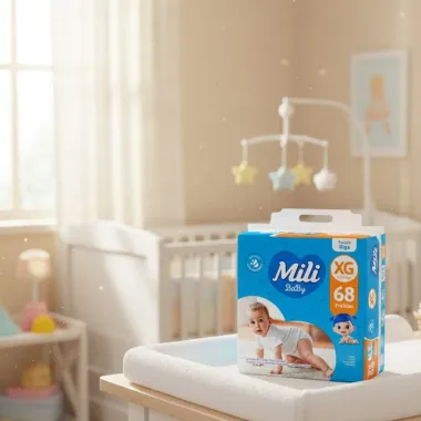 Fralda Mili Baby Tamanho XG Pacote Giga 68 Unidades Descartáveis
