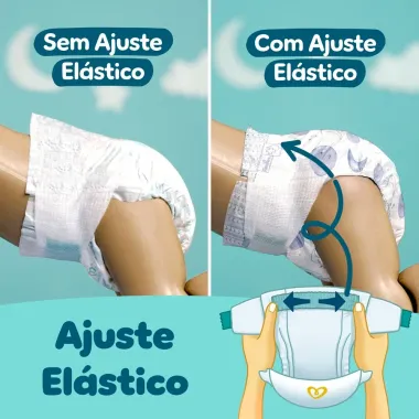 Fralda Pampers Premium Care Jumbo Tamanho XXXG 52 Unidades Descartáveis