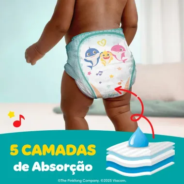Fralda Pampers Supersequinha Tamanho M 90 Unidades Descart&aacute;veis