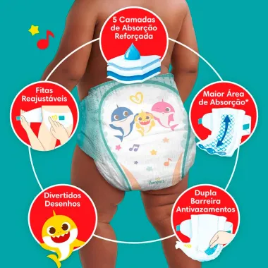 Fralda Pampers Supersec Tamanho G 80 Unidades Descartáveis