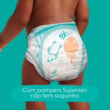 Fralda Pampers Supersec Tamanho XXG 64 Fraldas Descartáveis
