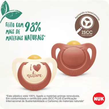 Chupeta Nuk For Nature 6 a18 Meses com 2 Unidades