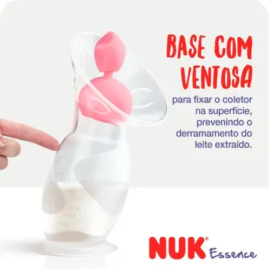 Bomba Manual Coletora Leite Nuk Essence em Silicone_4