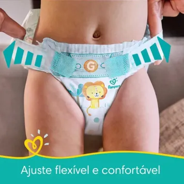 Fralda Pampers Confort Sec Tamanho P 72 Unidades Descartáveis