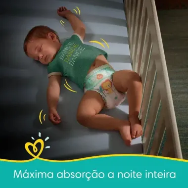 Fralda Pampers Confort Sec Tamanho P 72 Unidades Descartáveis