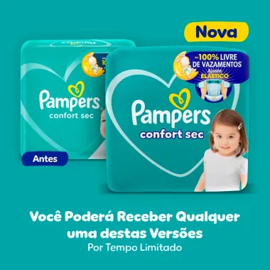 Fralda Pampers Confort Sec Tamanho M 70 Unidades Descart&aacute;veis