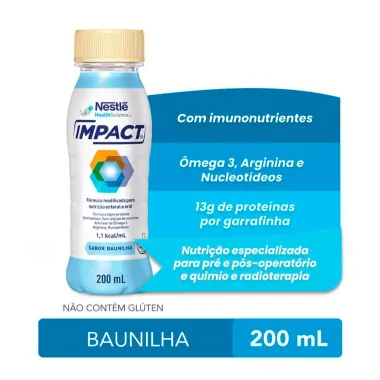 Impact Baunilha Nutrição Enteral e Oral 200ml