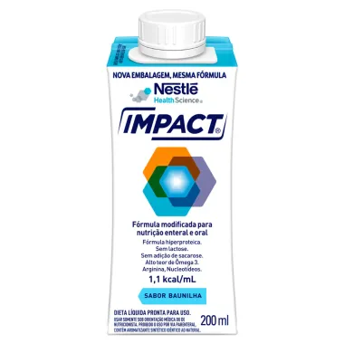 Impact Nutrição Enteral e Oral Baunilha 200ml