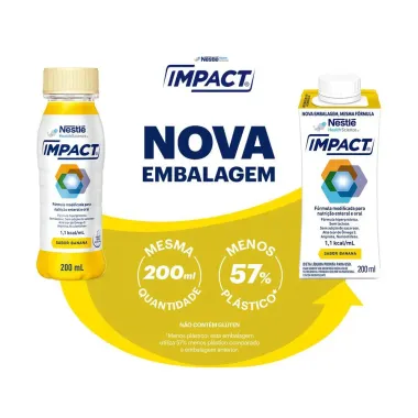 Impact Nutri&ccedil;&atilde;o Enteral e Oral Banana 200ml