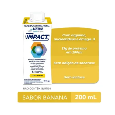 Impact Nutri&ccedil;&atilde;o Enteral e Oral Banana 200ml