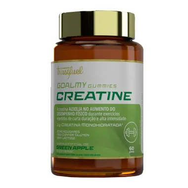 Suplemento Alimentar Trustfuel Goalmy Gummies Creatine Green Apple 60 Gomas