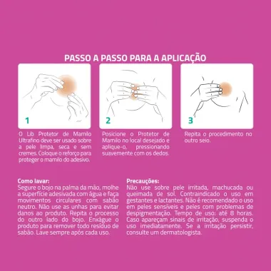 Protetor de Mamilo Lib Ultra Fino Silicone Reutilizável Tamanho Único Bege 1 Par