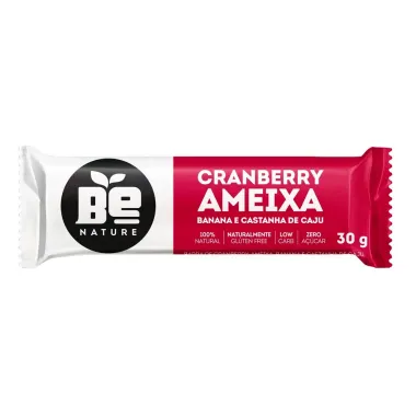 Barra de Fruta Be Nature Cranberry Ameixa 30g