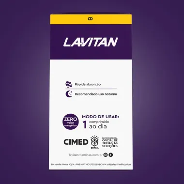 Lavitan Melatonina Sabor Maracujá com 90 Comprimidos Mastigáveis