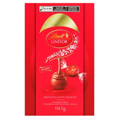 Ovo de Chocolate Lindt Lindor Ao Leite 132,5g