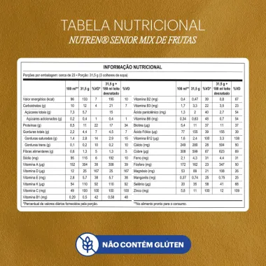 Nutren Senior Complemento Alimentar Mix de Frutas 740g