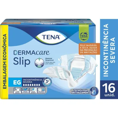 Fralda Geriátrica Tena Slip Dermacare EG 16 Unidades