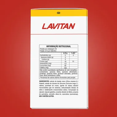 Lavitan Super Fórmula Lipomoro HD 60 Cápsulas