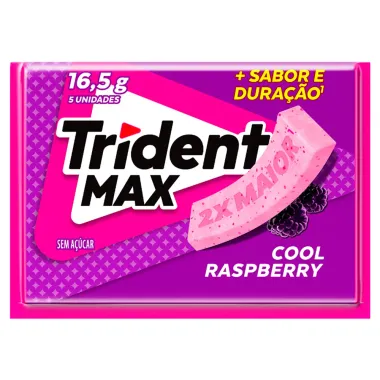 Chiclete Trident Max Cool Raspberry 16,5g