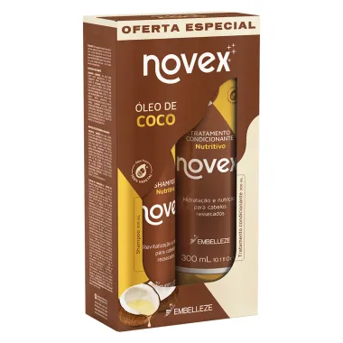 Kit Shampoo e Condicionador Novex Óleo de Coco Nutritivo