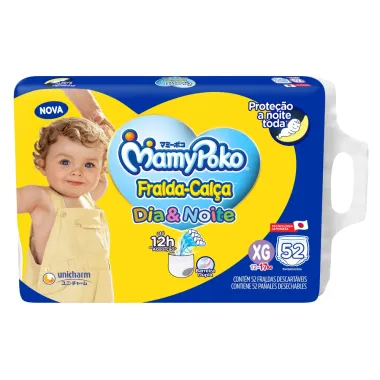 Fralda Calça MamyPoko Dia e Noite Tamanho XG Pacote Giga
