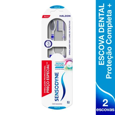 Escova Dental Sensodyne Proteção Completa Macia 2 Unidades