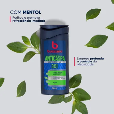 Shampoo Anticaspa Bozzano Mentol 200ml