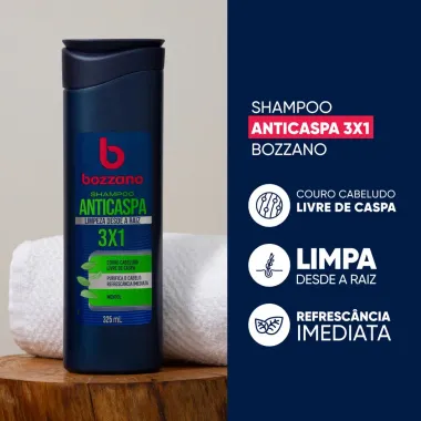 Shampoo Anticaspa Bozzano Mentol 325ml