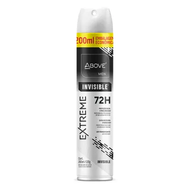 Desodorante Above Men Extreme Invisible Aerossol 200ml