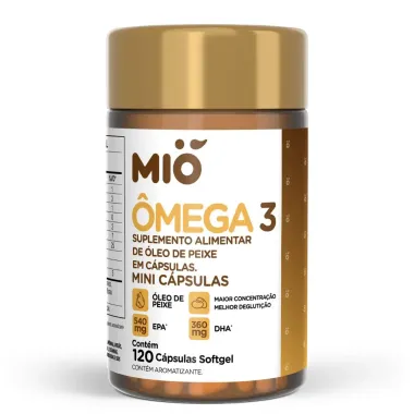 Ômega 3 Mió 120 Mini Cápsulas Softgel