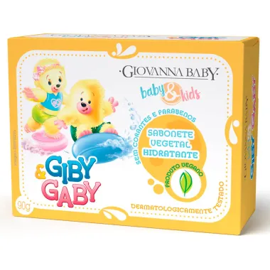 Sabonete Vegetal em Barra Giovanna Baby e Kids Hidratante Giby & Gaby 90g
