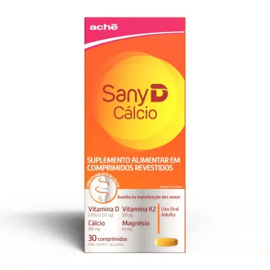 Sany D C&aacute;lcio com 30 Comprimidos Revestidos
