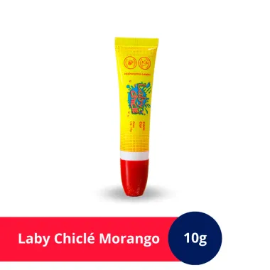 Hidratante Labial Laby Chiclé com Cor Morango 10g_2