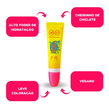 Hidratante Labial Laby Chiclé com Cor Tutti Frutti 10g_3