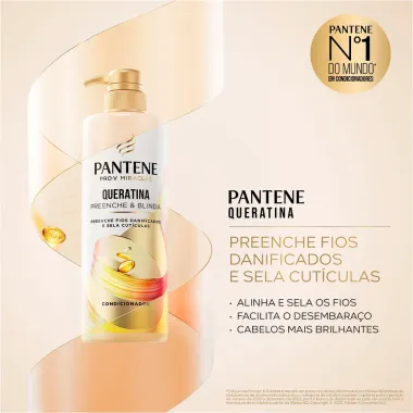 Condicionador Pantene Queratina Preenche E Blinda 510ML