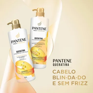 Shampoo Pantene Queratina Preenche E Blinda 510Ml