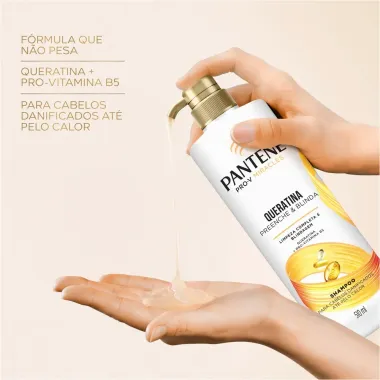 Shampoo Pantene Queratina Preenche E Blinda 510Ml