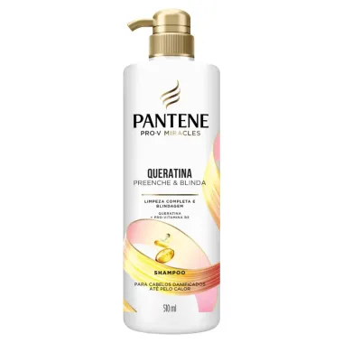 Shampoo Pantene Queratina Preenche E Blinda 510Ml