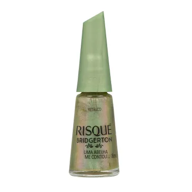 Esmalte Risqu&eacute; Bridgerton Cor Uma Abelha Me Contou Met&aacute;lico 8ml