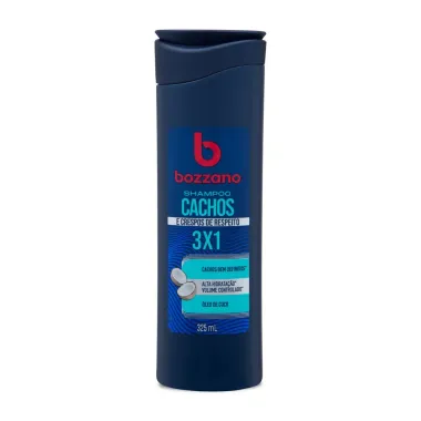 Shampoo Bozzano Cachos e Crespos 3 x 1 Óleo de Coco 325ml