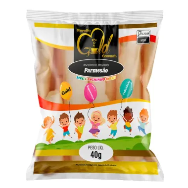 Biscoito de Polvilho Gold Gourmet Parmesão 40g Pacote