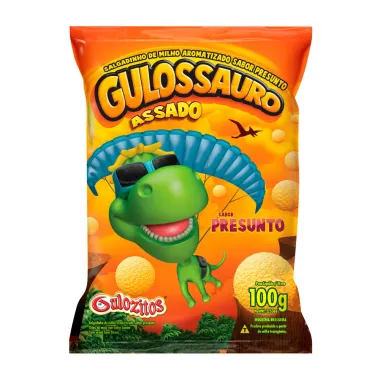 Salgadinho Gulossauro Assado Sabor Presunto 100g_1